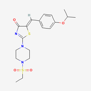 (5Z)-2-[4-(ethylsulfonyl)piperazin-1-yl]-5-[4-(propan-2-yloxy)benzylidene]-1,3-thiazol-4(5H)-one