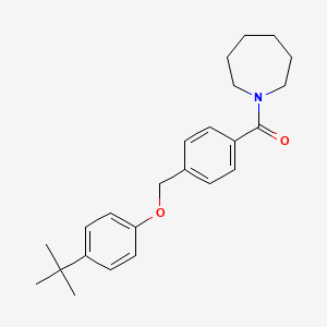 Azepan-1-yl{4-[(4-tert-butylphenoxy)methyl]phenyl}methanone