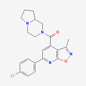 [6-(4-chlorophenyl)-3-methyl[1,2]oxazolo[5,4-b]pyridin-4-yl](hexahydropyrrolo[1,2-a]pyrazin-2(1H)-yl)methanone