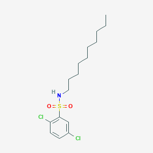 molecular formula C16H25Cl2NO2S B10954285 2,5-dichloro-N-decylbenzenesulfonamide 