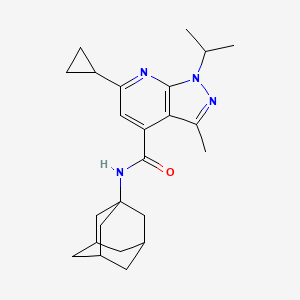 N-(1-Adamantyl)-6-cyclopropyl-1-isopropyl-3-methyl-1H-pyrazolo[3,4-B]pyridine-4-carboxamide