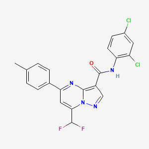 N-(2,4-dichlorophenyl)-7-(difluoromethyl)-5-(4-methylphenyl)pyrazolo[1,5-a]pyrimidine-3-carboxamide