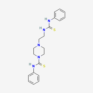 N-phenyl-4-[2-(phenylcarbamothioylamino)ethyl]piperazine-1-carbothioamide