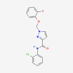 N-(2-chlorophenyl)-1-[(2-fluorophenoxy)methyl]-1H-pyrazole-3-carboxamide