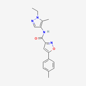 N-(1-ethyl-5-methyl-1H-pyrazol-4-yl)-5-(4-methylphenyl)-1,2-oxazole-3-carboxamide