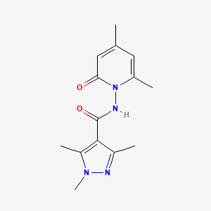 N-(4,6-dimethyl-2-oxopyridin-1(2H)-yl)-1,3,5-trimethyl-1H-pyrazole-4-carboxamide