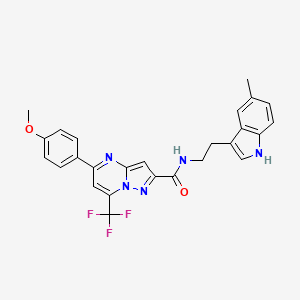 5-(4-methoxyphenyl)-N-[2-(5-methyl-1H-indol-3-yl)ethyl]-7-(trifluoromethyl)pyrazolo[1,5-a]pyrimidine-2-carboxamide