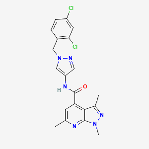 N-[1-(2,4-dichlorobenzyl)-1H-pyrazol-4-yl]-1,3,6-trimethyl-1H-pyrazolo[3,4-b]pyridine-4-carboxamide