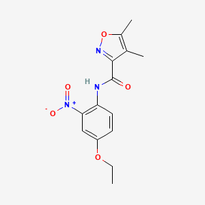 N-(4-ethoxy-2-nitrophenyl)-4,5-dimethyl-1,2-oxazole-3-carboxamide