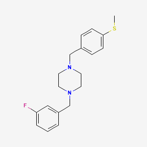 1-(3-Fluorobenzyl)-4-[4-(methylsulfanyl)benzyl]piperazine