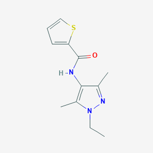 molecular formula C12H15N3OS B10954530 N-(1-ethyl-3,5-dimethyl-1H-pyrazol-4-yl)thiophene-2-carboxamide 