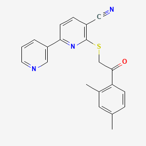 6-{[2-(2,4-Dimethylphenyl)-2-oxoethyl]sulfanyl}-2,3'-bipyridine-5-carbonitrile