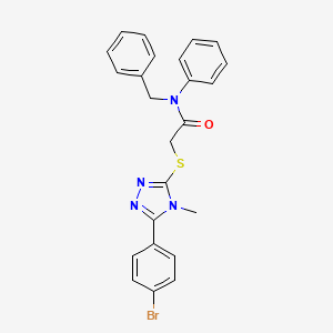 N-benzyl-2-{[5-(4-bromophenyl)-4-methyl-4H-1,2,4-triazol-3-yl]sulfanyl}-N-phenylacetamide