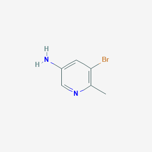 B109546 5-Amino-3-bromo-2-methylpyridine CAS No. 186593-43-1
