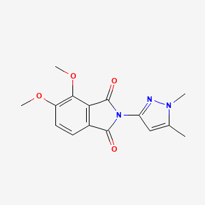 molecular formula C15H15N3O4 B10954626 2-(1,5-dimethyl-1H-pyrazol-3-yl)-4,5-dimethoxy-1H-isoindole-1,3(2H)-dione 