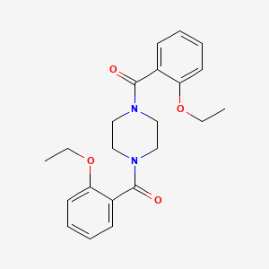 molecular formula C22H26N2O4 B10954664 Piperazine-1,4-diylbis[(2-ethoxyphenyl)methanone] 