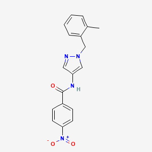 N-[1-(2-methylbenzyl)-1H-pyrazol-4-yl]-4-nitrobenzamide