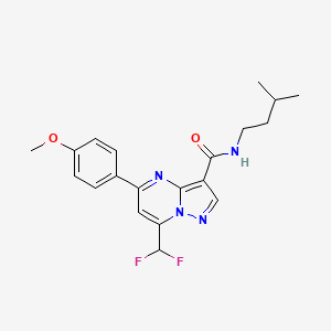 7-(difluoromethyl)-5-(4-methoxyphenyl)-N-(3-methylbutyl)pyrazolo[1,5-a]pyrimidine-3-carboxamide