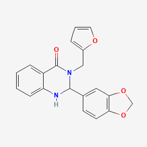 2-(1,3-benzodioxol-5-yl)-3-(furan-2-ylmethyl)-2,3-dihydroquinazolin-4(1H)-one