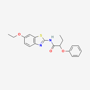 N-(6-ethoxy-1,3-benzothiazol-2-yl)-2-phenoxybutanamide