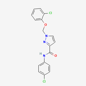 1-[(2-chlorophenoxy)methyl]-N-(4-chlorophenyl)-1H-pyrazole-3-carboxamide