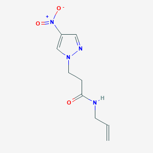 3-(4-nitro-1H-pyrazol-1-yl)-N-(prop-2-en-1-yl)propanamide