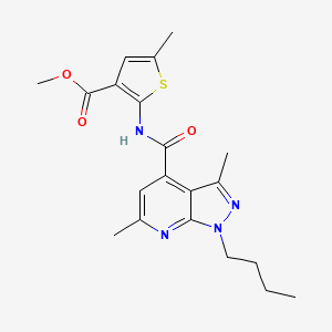 methyl 2-{[(1-butyl-3,6-dimethyl-1H-pyrazolo[3,4-b]pyridin-4-yl)carbonyl]amino}-5-methylthiophene-3-carboxylate