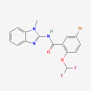 5-bromo-2-(difluoromethoxy)-N-(1-methyl-1H-benzimidazol-2-yl)benzamide