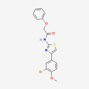 N-[4-(3-bromo-4-methoxyphenyl)-1,3-thiazol-2-yl]-2-phenoxyacetamide