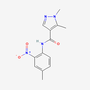 1,5-dimethyl-N-(4-methyl-2-nitrophenyl)-1H-pyrazole-4-carboxamide