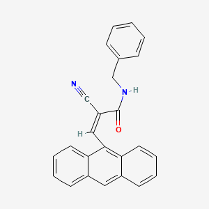 (2Z)-3-(anthracen-9-yl)-N-benzyl-2-cyanoprop-2-enamide