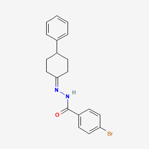 4-bromo-N'-(4-phenylcyclohexylidene)benzohydrazide