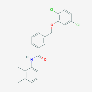 molecular formula C22H19Cl2NO2 B10955104 3-[(2,5-dichlorophenoxy)methyl]-N-(2,3-dimethylphenyl)benzamide 