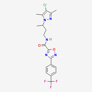 N-[3-(4-chloro-3,5-dimethyl-1H-pyrazol-1-yl)butyl]-3-[4-(trifluoromethyl)phenyl]-1,2,4-oxadiazole-5-carboxamide