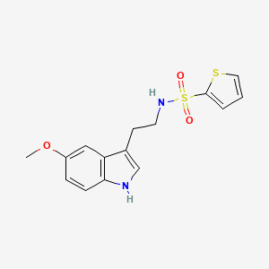 molecular formula C15H16N2O3S2 B10955150 N-[2-(5-methoxy-1H-indol-3-yl)ethyl]thiophene-2-sulfonamide 