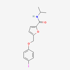 5-[(4-iodophenoxy)methyl]-N-(propan-2-yl)furan-2-carboxamide