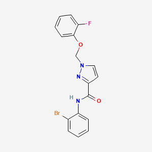 N-(2-bromophenyl)-1-[(2-fluorophenoxy)methyl]-1H-pyrazole-3-carboxamide