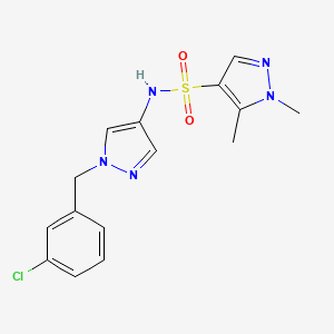 N-[1-(3-chlorobenzyl)-1H-pyrazol-4-yl]-1,5-dimethyl-1H-pyrazole-4-sulfonamide