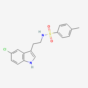 molecular formula C17H17ClN2O2S B10955331 N-[2-(5-chloro-1H-indol-3-yl)ethyl]-4-methylbenzenesulfonamide 