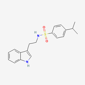 N-[2-(1H-indol-3-yl)ethyl]-4-(propan-2-yl)benzenesulfonamide