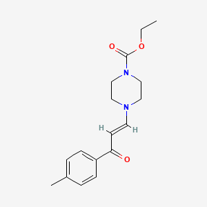 molecular formula C17H22N2O3 B10955385 ethyl 4-[(1E)-3-(4-methylphenyl)-3-oxoprop-1-en-1-yl]piperazine-1-carboxylate 