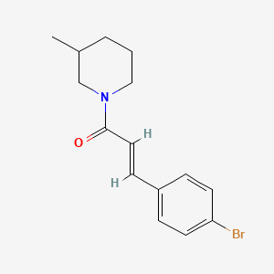 molecular formula C15H18BrNO B10955392 (2E)-3-(4-bromophenyl)-1-(3-methylpiperidin-1-yl)prop-2-en-1-one 