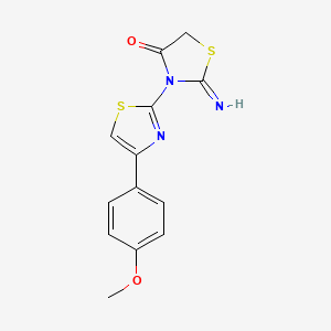 2-Imino-3-[4-(4-methoxyphenyl)-1,3-thiazol-2-yl]-1,3-thiazolidin-4-one