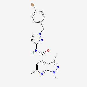 N-[1-(4-bromobenzyl)-1H-pyrazol-3-yl]-1,3,6-trimethyl-1H-pyrazolo[3,4-b]pyridine-4-carboxamide