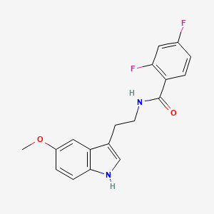 2,4-difluoro-N-[2-(5-methoxy-1H-indol-3-yl)ethyl]benzamide