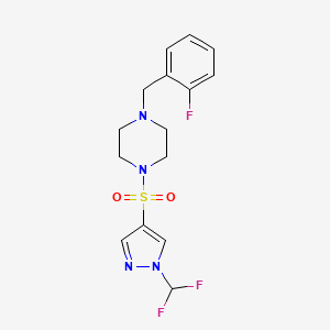 1-{[1-(difluoromethyl)-1H-pyrazol-4-yl]sulfonyl}-4-(2-fluorobenzyl)piperazine