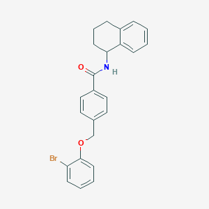 4-[(2-bromophenoxy)methyl]-N-(1,2,3,4-tetrahydronaphthalen-1-yl)benzamide