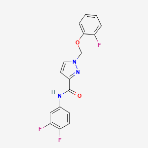 N-(3,4-difluorophenyl)-1-[(2-fluorophenoxy)methyl]-1H-pyrazole-3-carboxamide