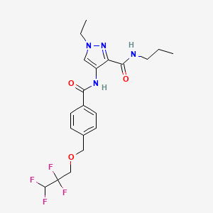 1-ethyl-N-propyl-4-[({4-[(2,2,3,3-tetrafluoropropoxy)methyl]phenyl}carbonyl)amino]-1H-pyrazole-3-carboxamide