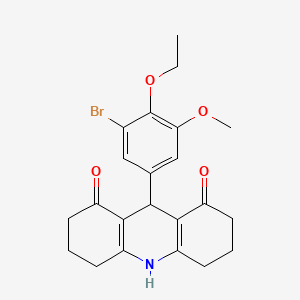 9-(3-bromo-4-ethoxy-5-methoxyphenyl)-3,4,6,7,9,10-hexahydroacridine-1,8(2H,5H)-dione